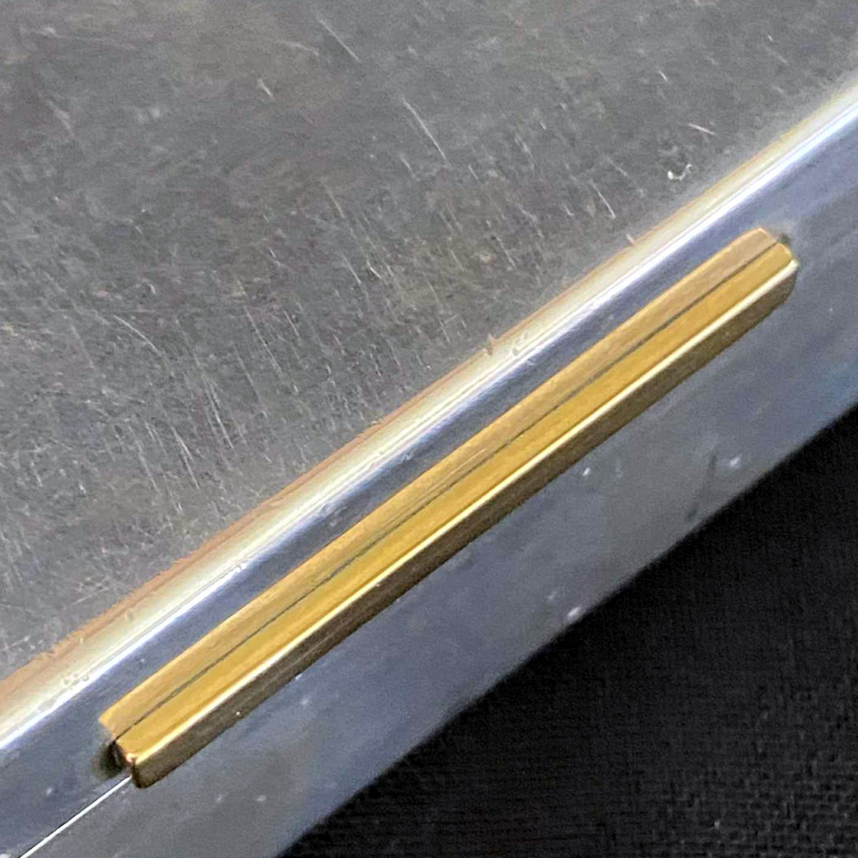 Coffret Bulgari en argent sterling et encadrements en or 18 carats avec pièce de monnaie romaine, Italie, années 1970 en vente 8