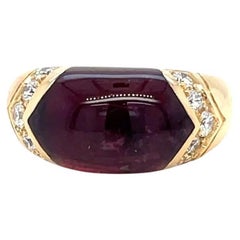 Bulgari Celtaura Tourmaline Diamond Gold Band Ring