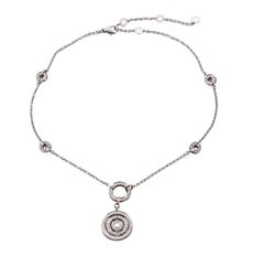 Bulgari Cerchi Astrale 18k Gold Diamond Pendant Necklace