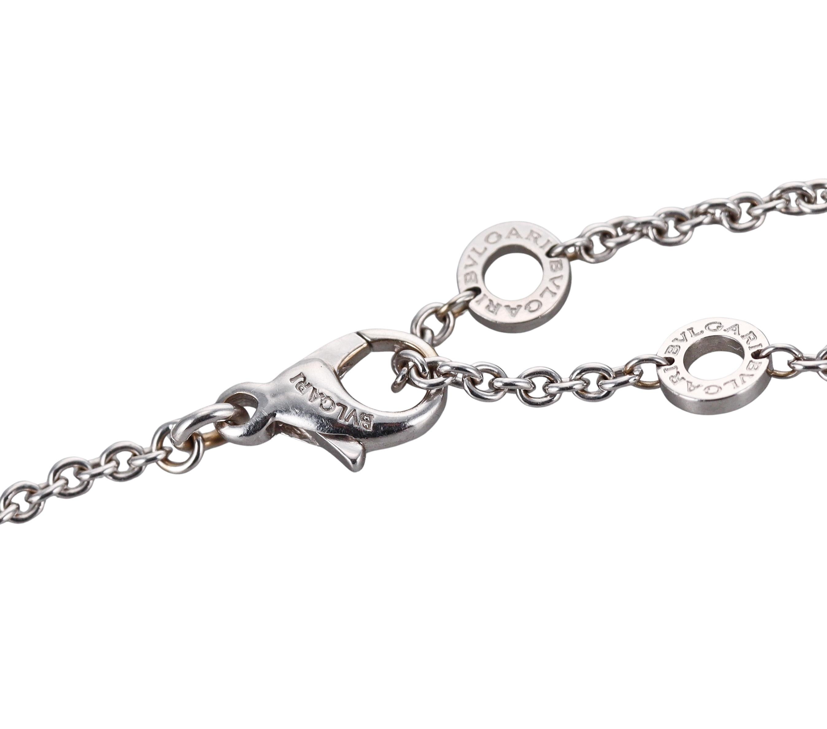 Bulgari Cerchi Astrale - Collana con diamanti in oro 18k In condizioni ottime in vendita a New York, NY
