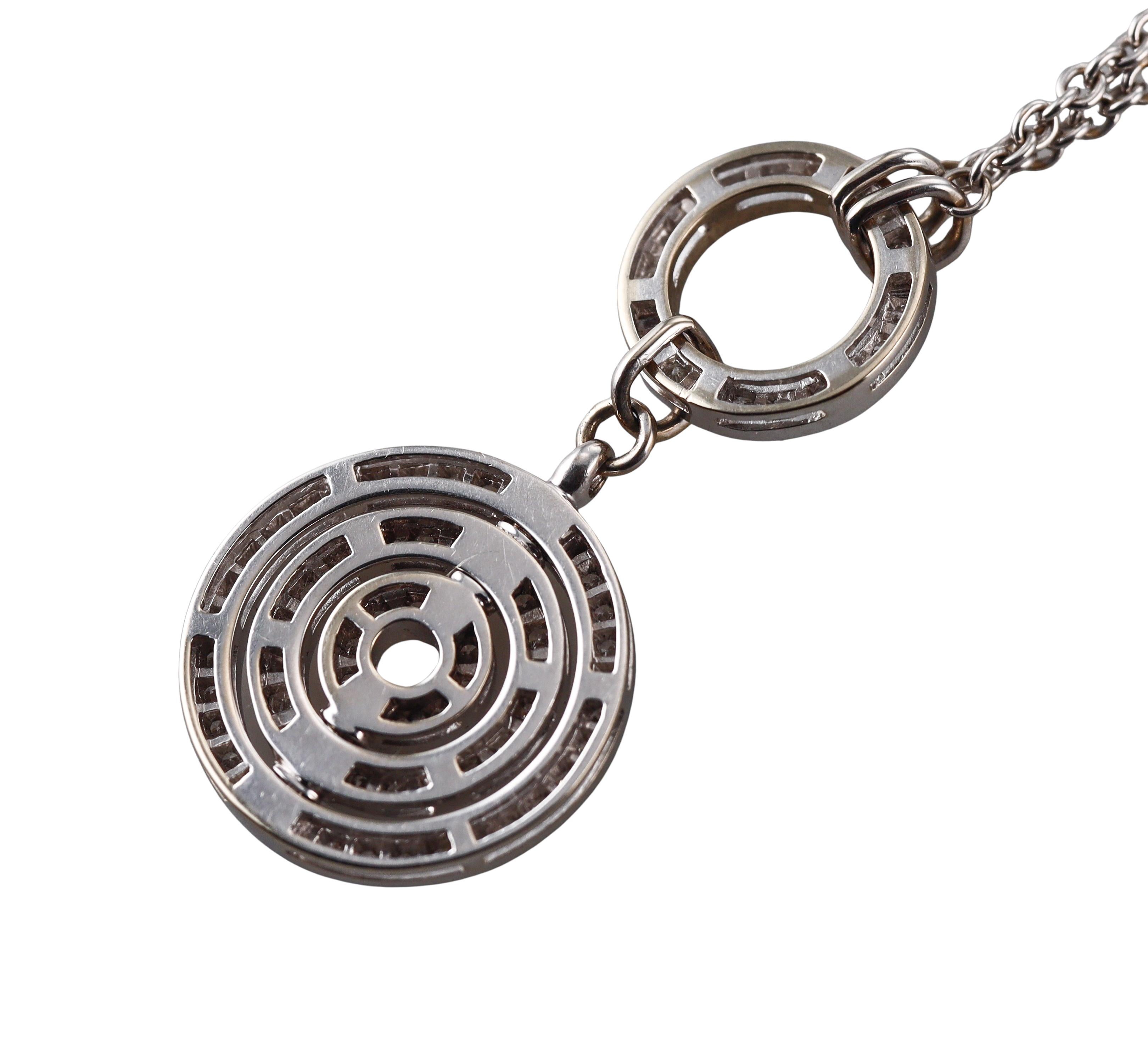 da uomo o donna Bulgari Cerchi Astrale - Collana con diamanti in oro 18k in vendita