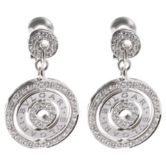 Bulgari Cerchi Astrale Diamond Earrings in 18k White Gold 1.3 CTW