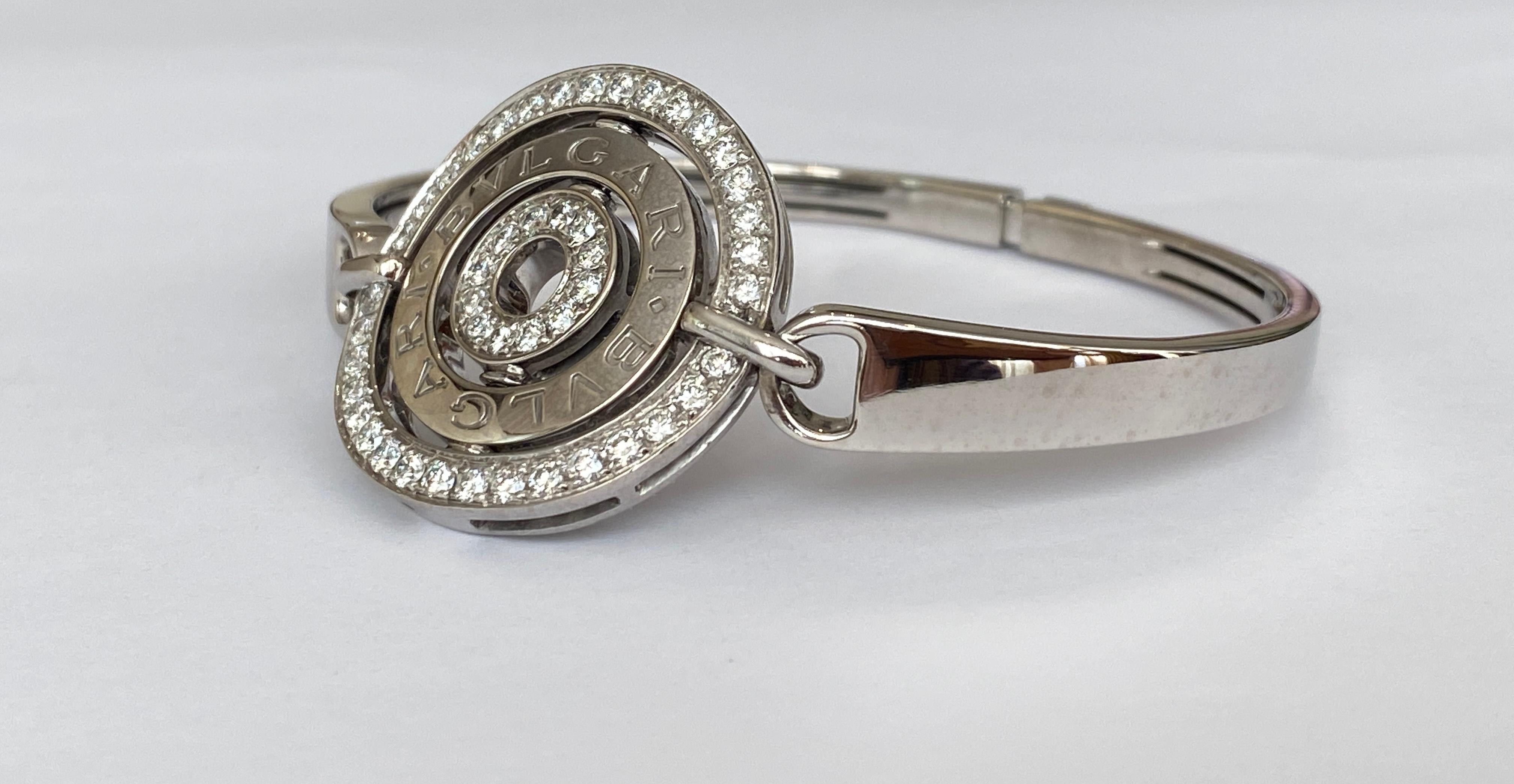 Bulgari Bvlgari-Armband aus Weißgold mit Cerchi Astrale-Diamant (Brillantschliff)