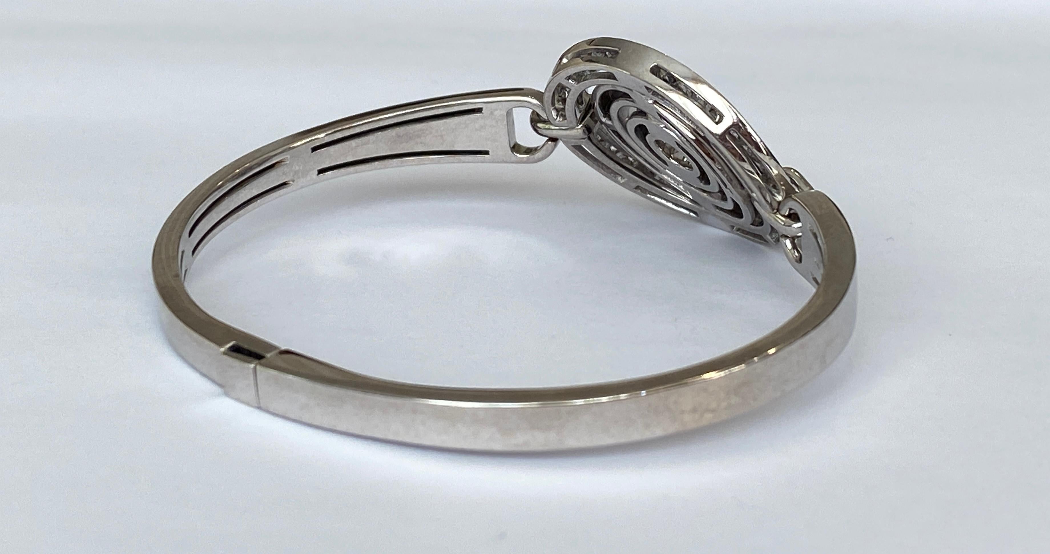 Bulgari Bvlgari-Armband aus Weißgold mit Cerchi Astrale-Diamant für Damen oder Herren