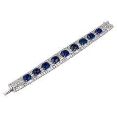 Bulgari Ceylon Blue Sapphire Diamond Bracelet, circa 1980s