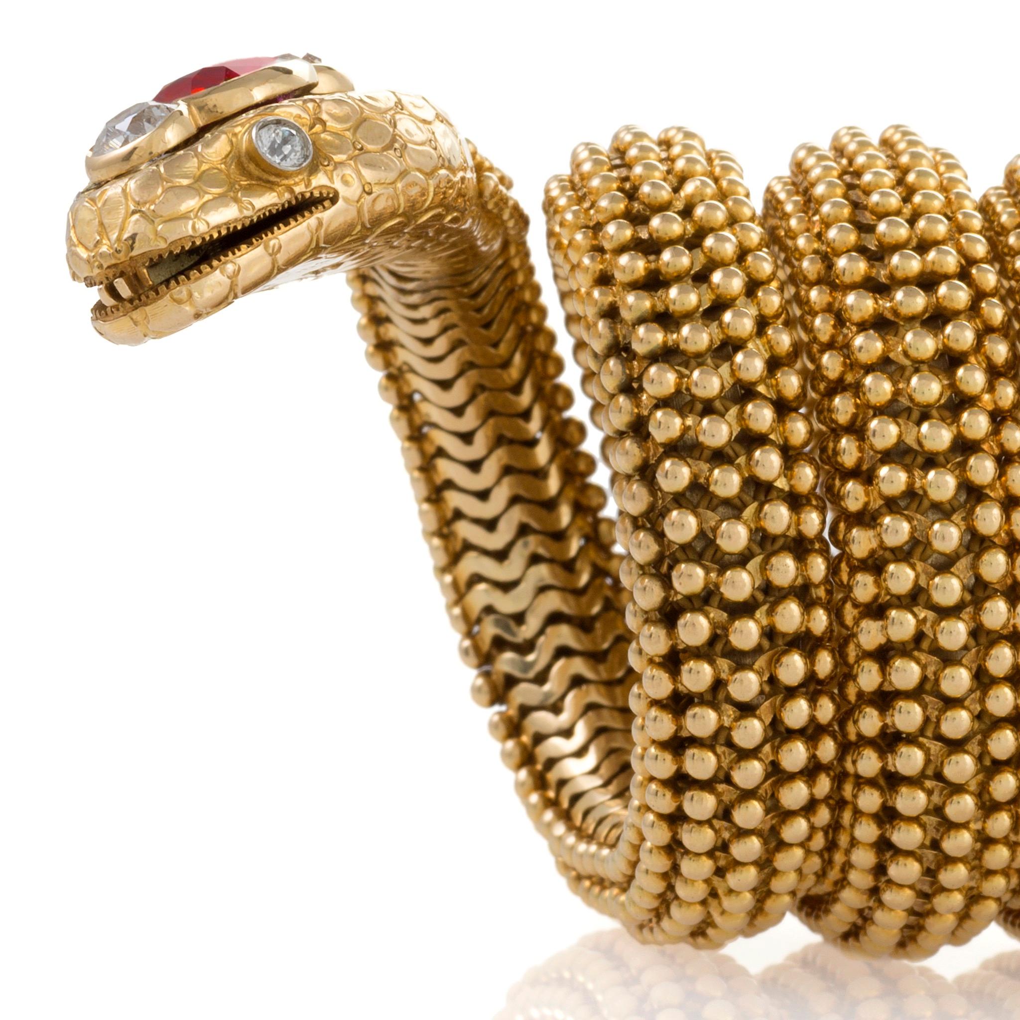 Bulgari Ceylon-Rubin-Armband „Serpenti“ im Zustand „Hervorragend“ im Angebot in New York, NY