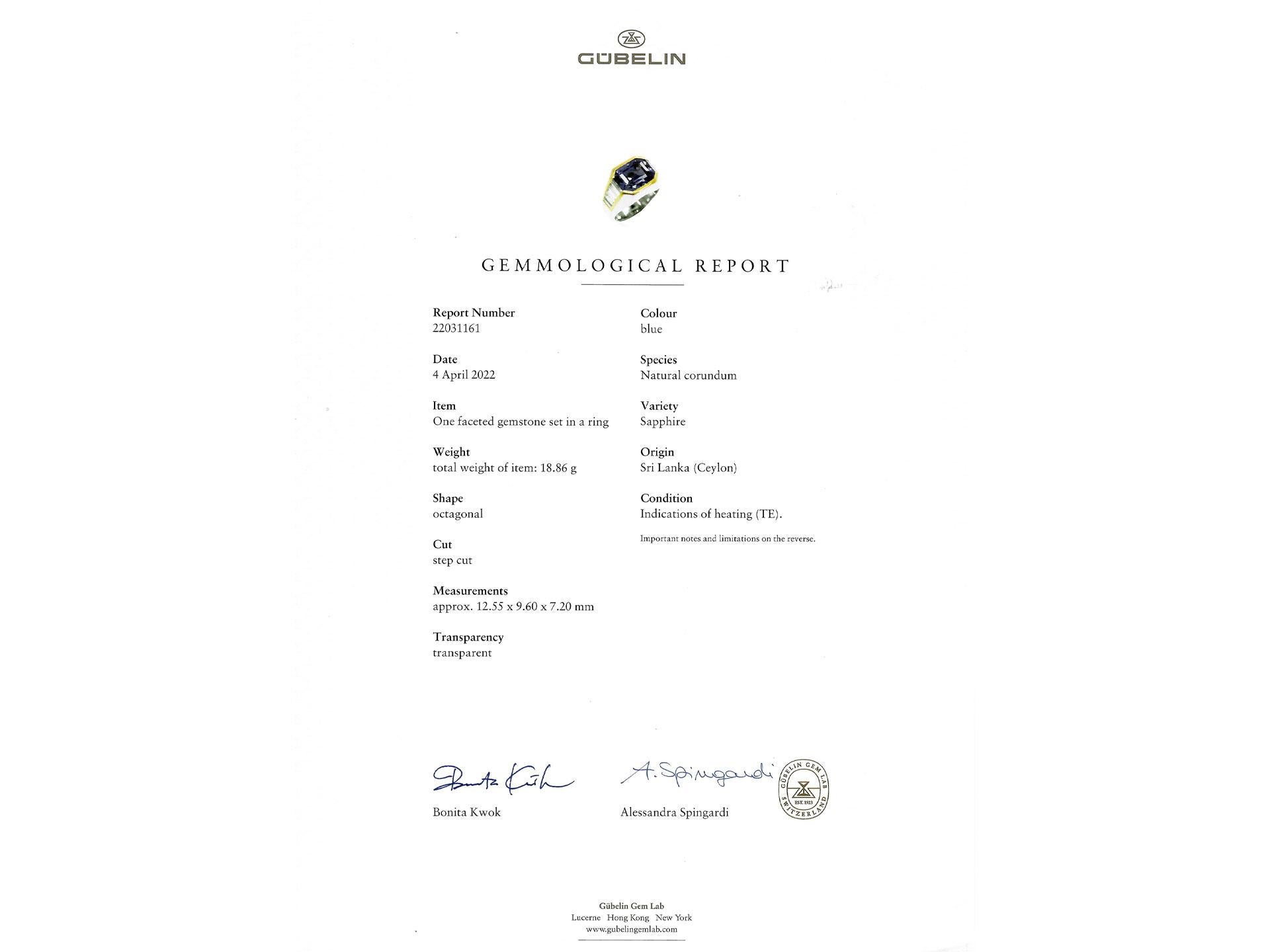 Anello Bulgari con zaffiro Ceylon e diamanti trombino, circa anni '70. in vendita 1