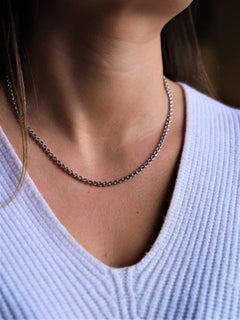 Bulgari Chain Necklace White Gold