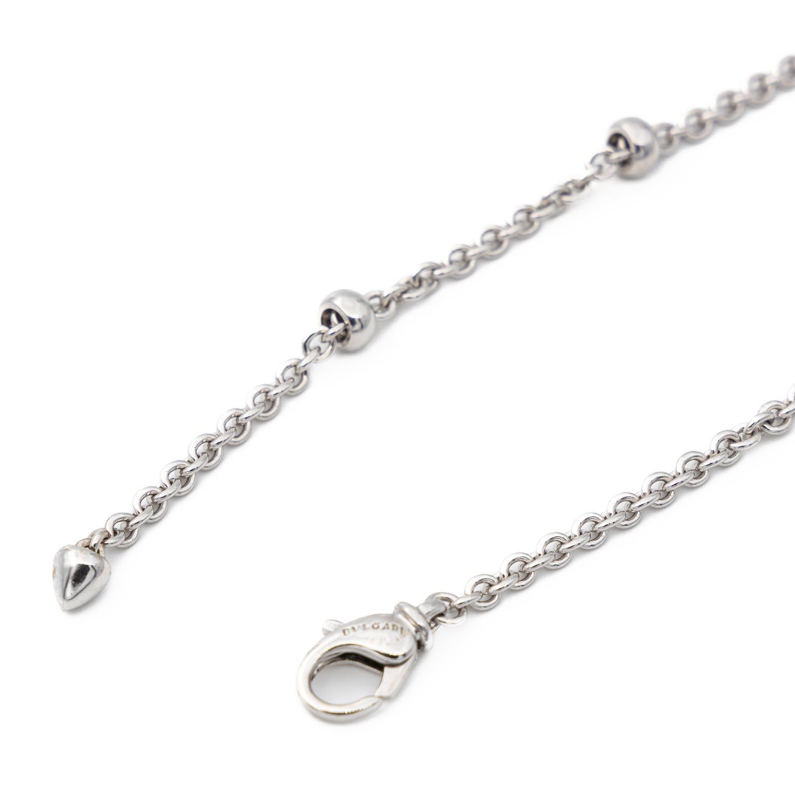 Bulgari Chain Necklace White Gold In Excellent Condition For Sale In PARIS, FR