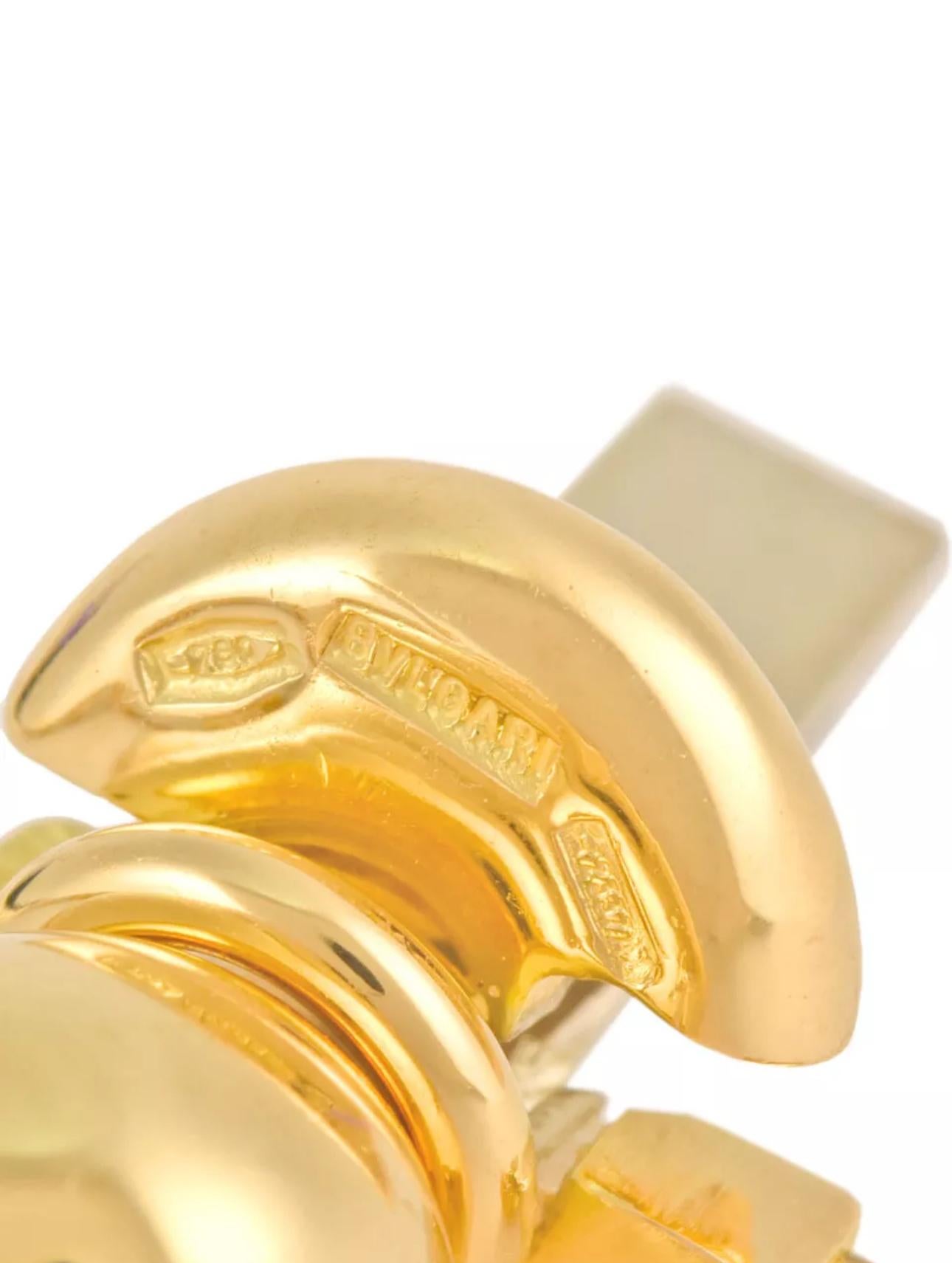Bulgari Chandra Porcelain Gold Demi Parure 1