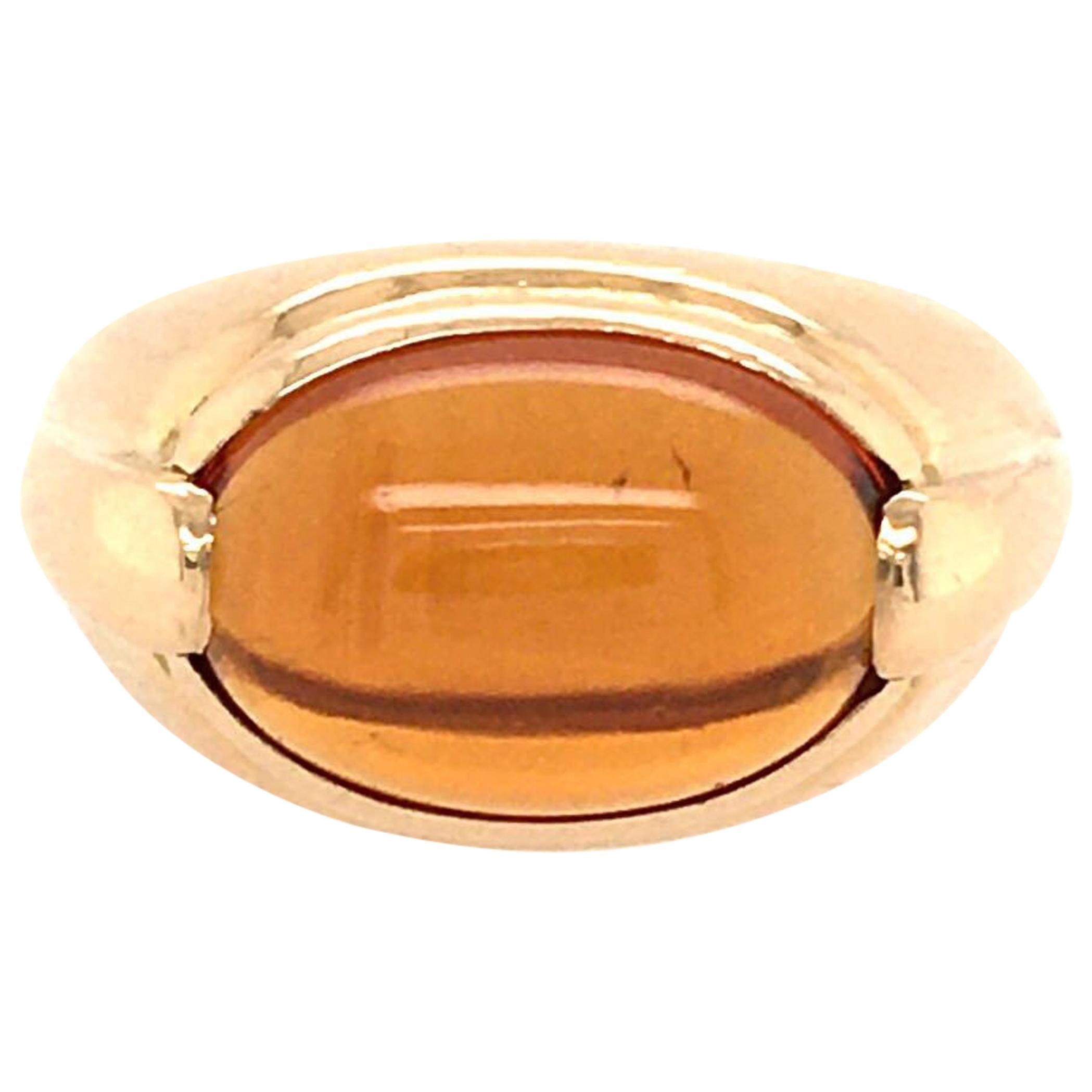 Bulgari Citrine and Gold Ring