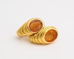 Bulgari Clip-On Earrings with Ancient Intaglios