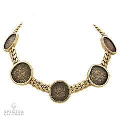 Bulgari Coin 'Monete' Necklace in 18k Yellow Gold, circa 1980