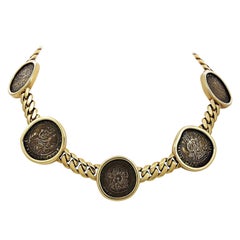 Bulgari Coin 'Monete' Necklace in 18k Yellow Gold, circa 1980