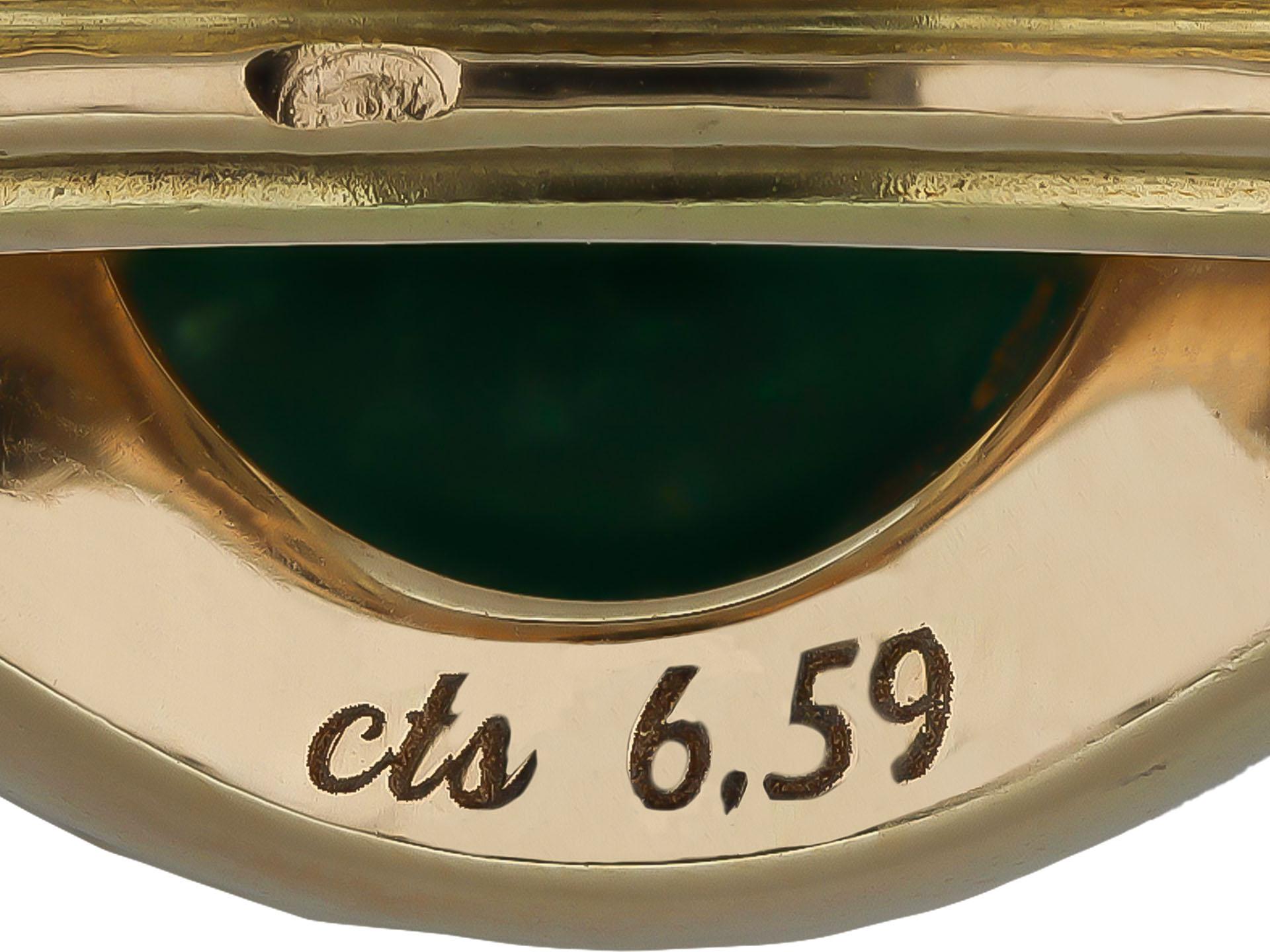 da uomo o donna Anello con smeraldo colombiano di Bulgari, 1970 circa. in vendita