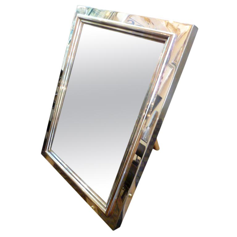 Bulgari combination picture frame/vanity mirror For Sale