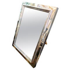 Vintage Bulgari combination picture frame/vanity mirror