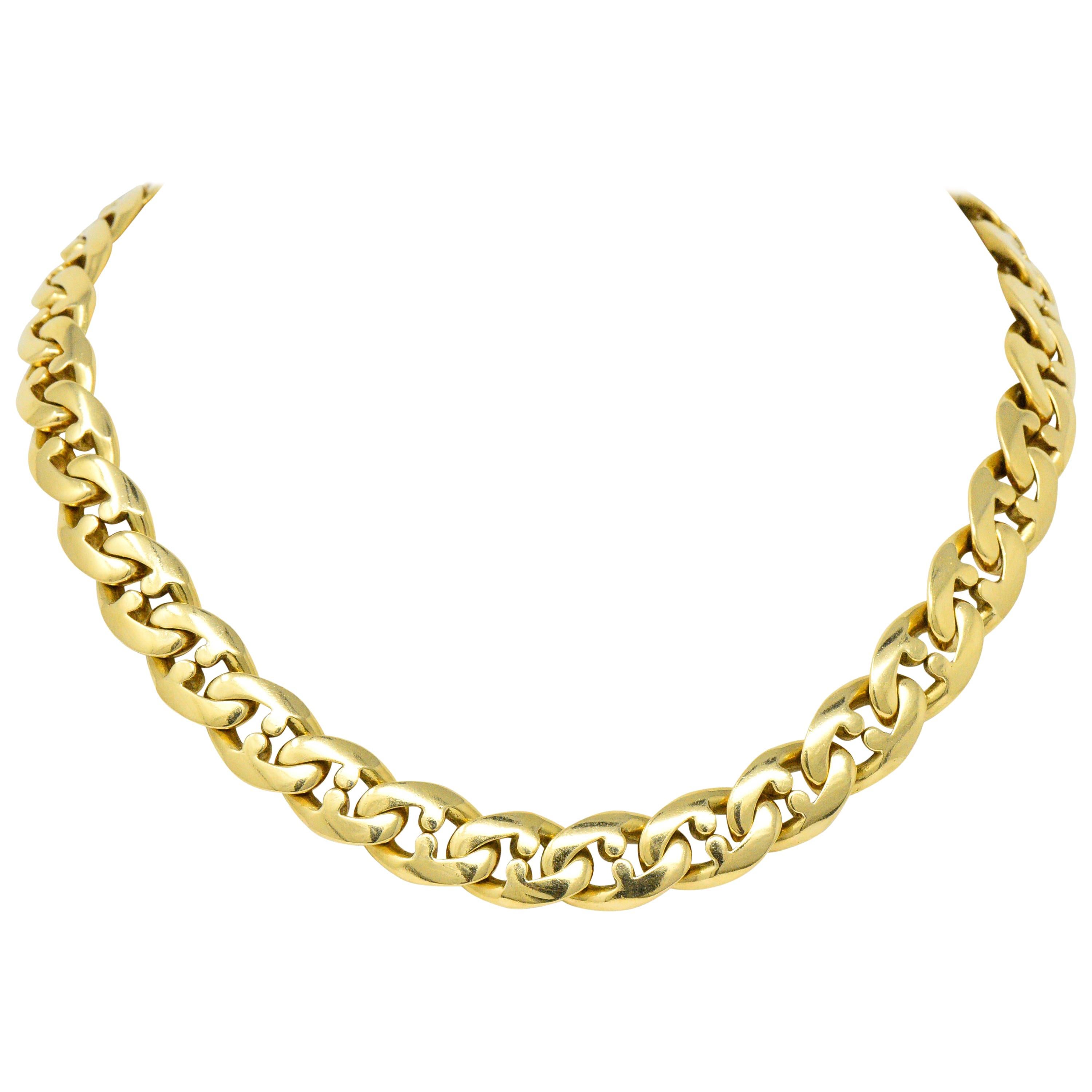18 Karat Gold Chain Bvlgari Necklace 