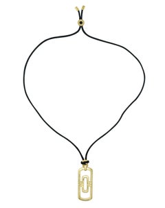 Collana Bulgari Contemporary in oro giallo 18 carati con ciondolo Parentesi