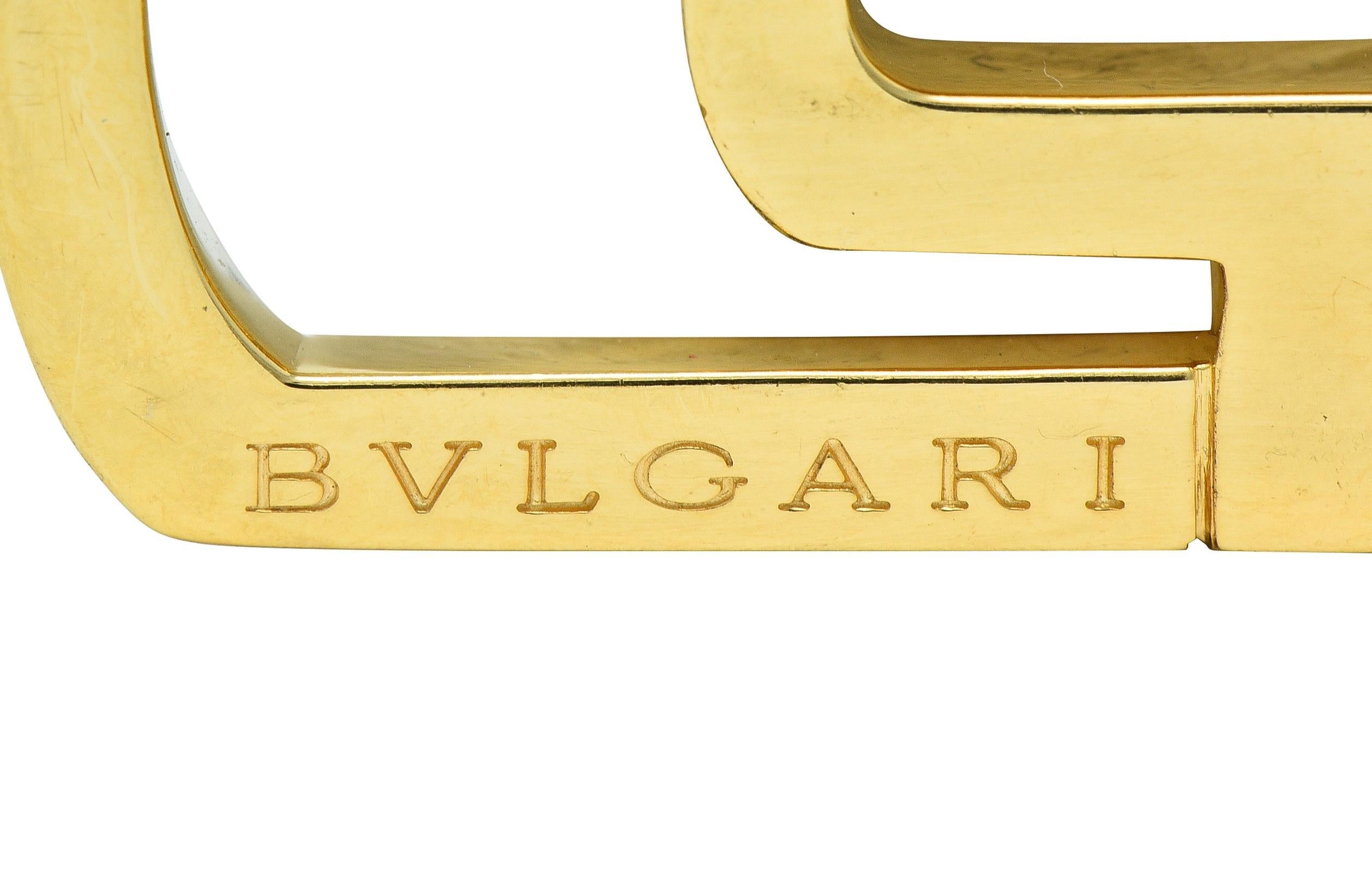 Bulgari Contemporary 18 Karat Yellow Gold Cord Parentesi Pendant Necklace For Sale 7