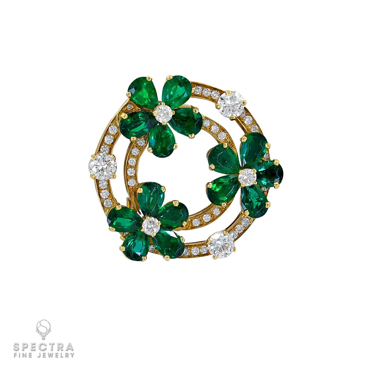 Bulgari Contemporary Diamond Emerald Parure Suite Damen im Angebot