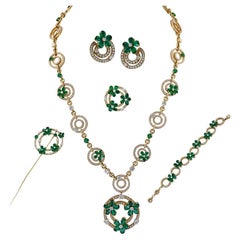 Bulgari Contemporary Diamond Emerald Parure Suite