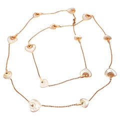 Bulgari Cuore Mother of Pearl Rose Gold Necklace