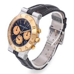 Bulgari Diagano Stainless Steel & 18k Yellow Gold Chronograph Quartz Watch