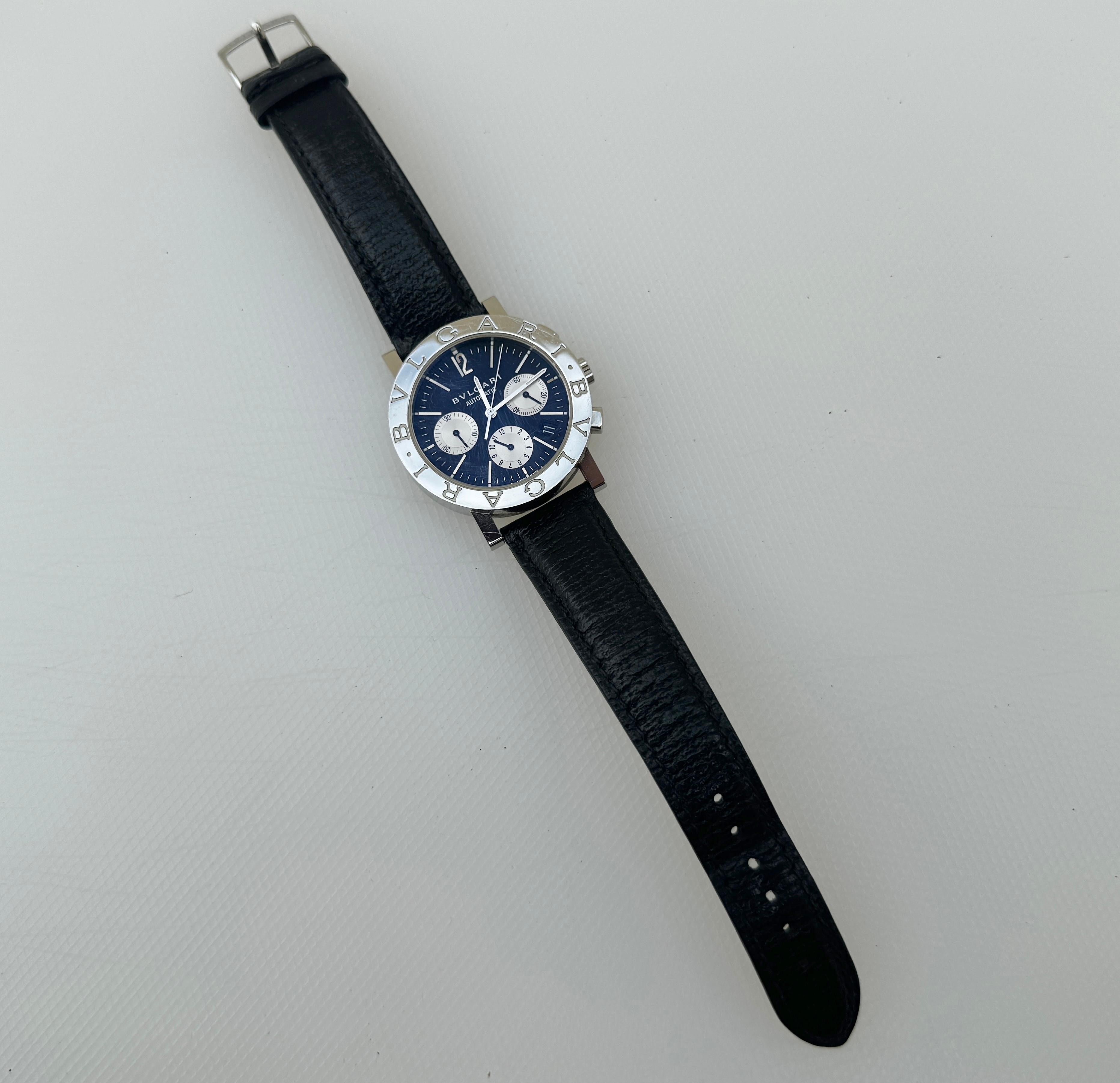 Men's Bulgari Diagono Bvlgari Chronograph Automatic Watch For Sale