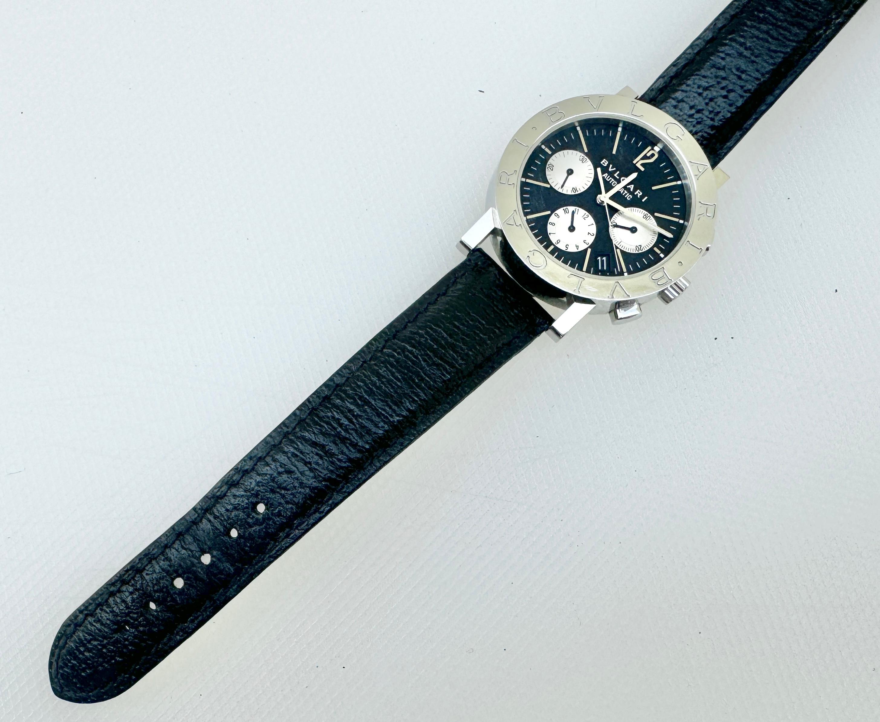 Bulgari Diagono Bvlgari Chronograph Automatic Watch For Sale 2