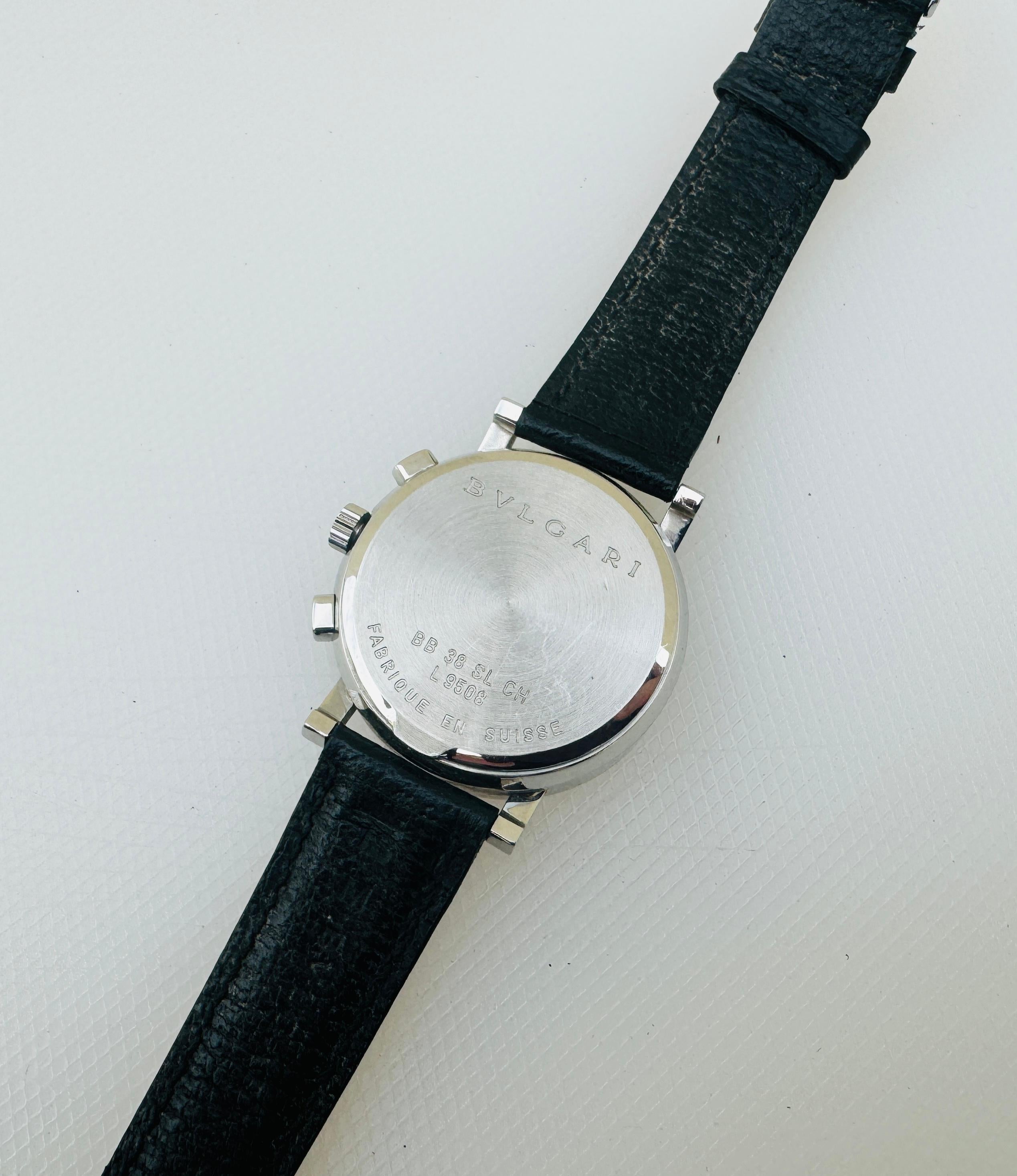 Bulgari Diagono Bvlgari Chronograph Automatic Watch For Sale 3
