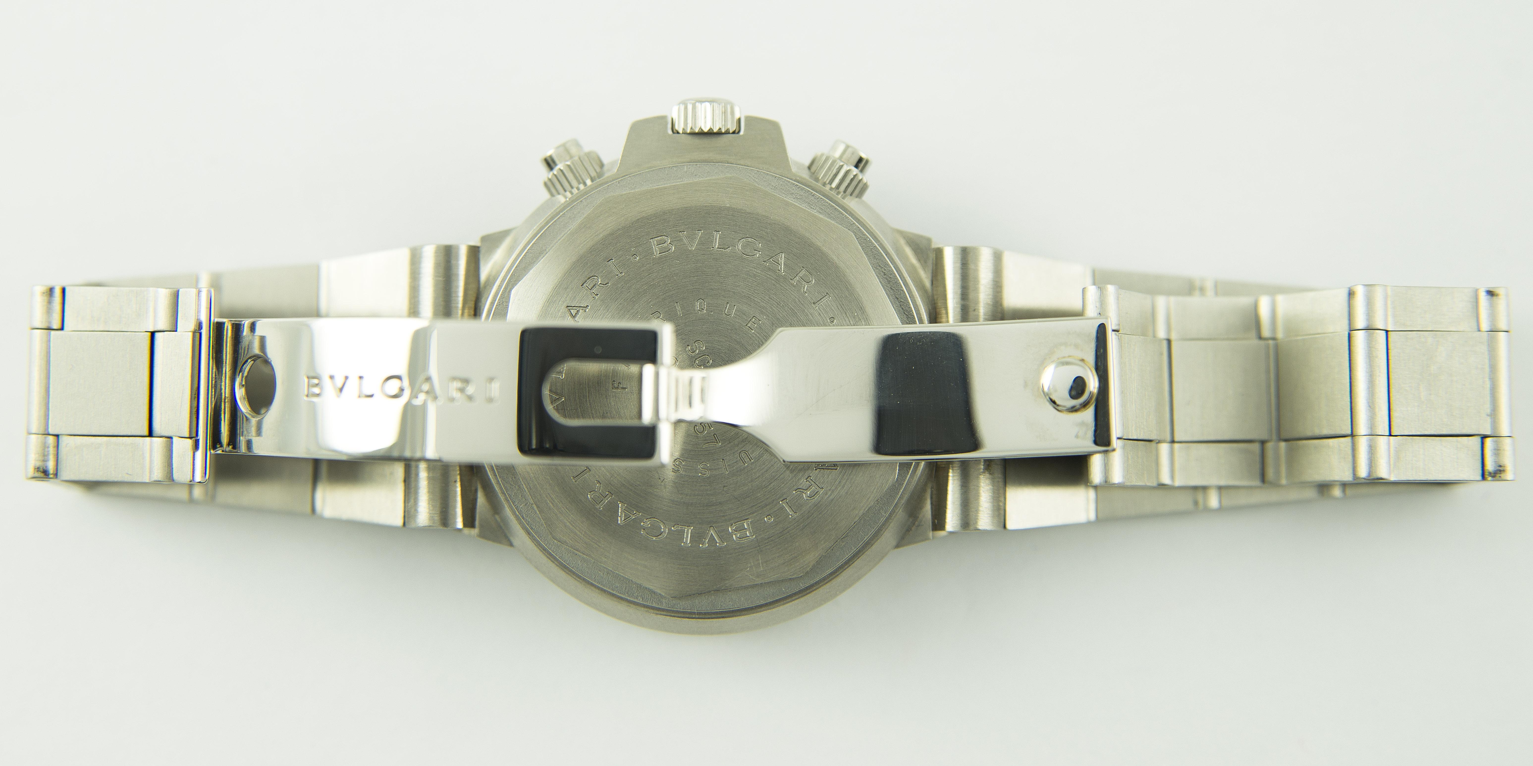 Bulgari Diagono Chronograph Scuba Stainless Steel For Sale 5