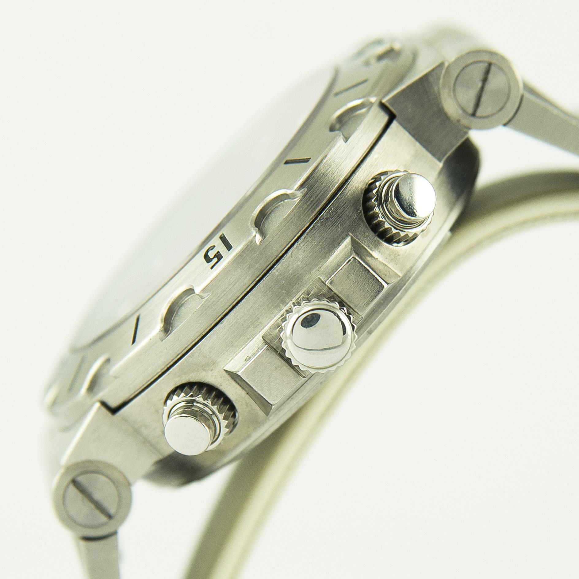 Women's or Men's Bulgari Diagono Chronograph Scuba Stainless Steel For Sale