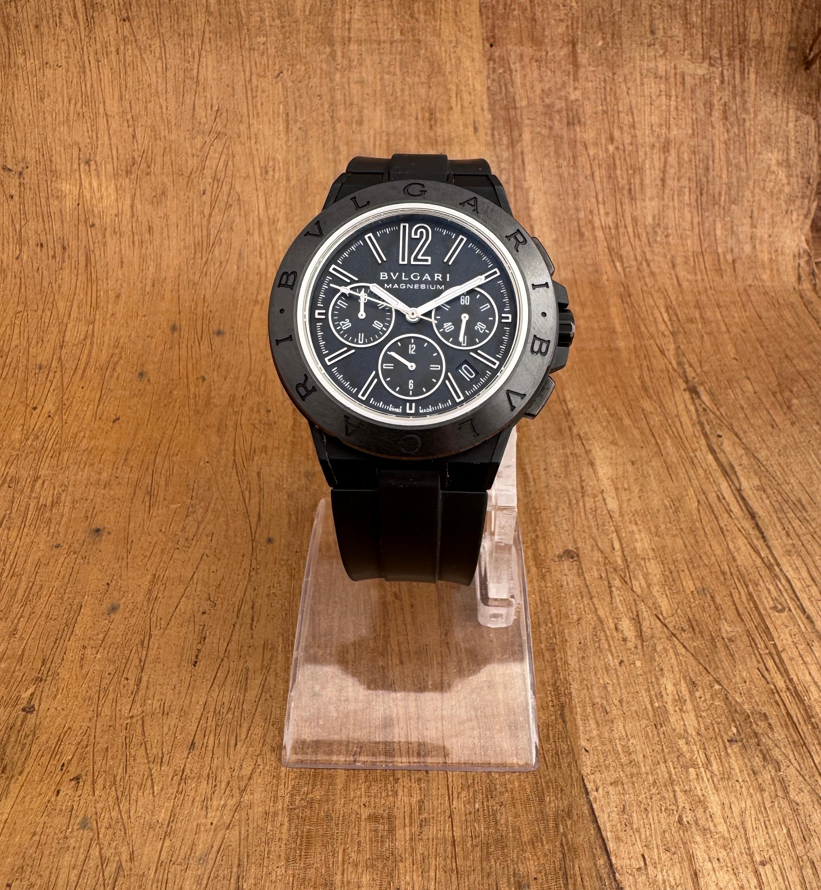 De los hombres Reloj Bulgari Diagono Magnesio DG42SMC CH Automático en venta