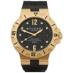 Used Bulgari Diagono SD 38 G Unisex Yellow Gold Watch