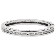Bulgari Diamond 18ct White Gold B.zero1 Bangle