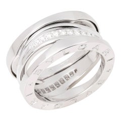 Bulgari Diamond 18ct White Gold B.Zero1 Legend Ring