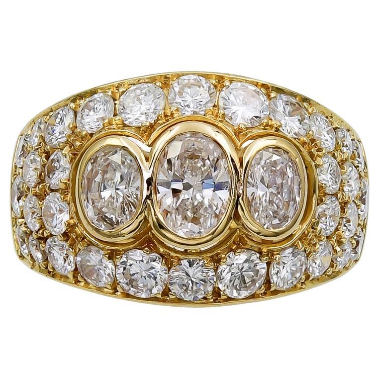 Bulgari Diamond 18k Gold Cocktail Ring