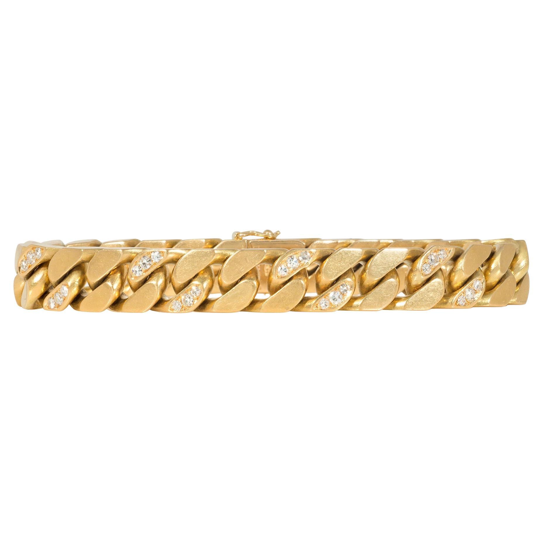 Bulgari Armband mit Diamanten und Gold, wendbar, curblink