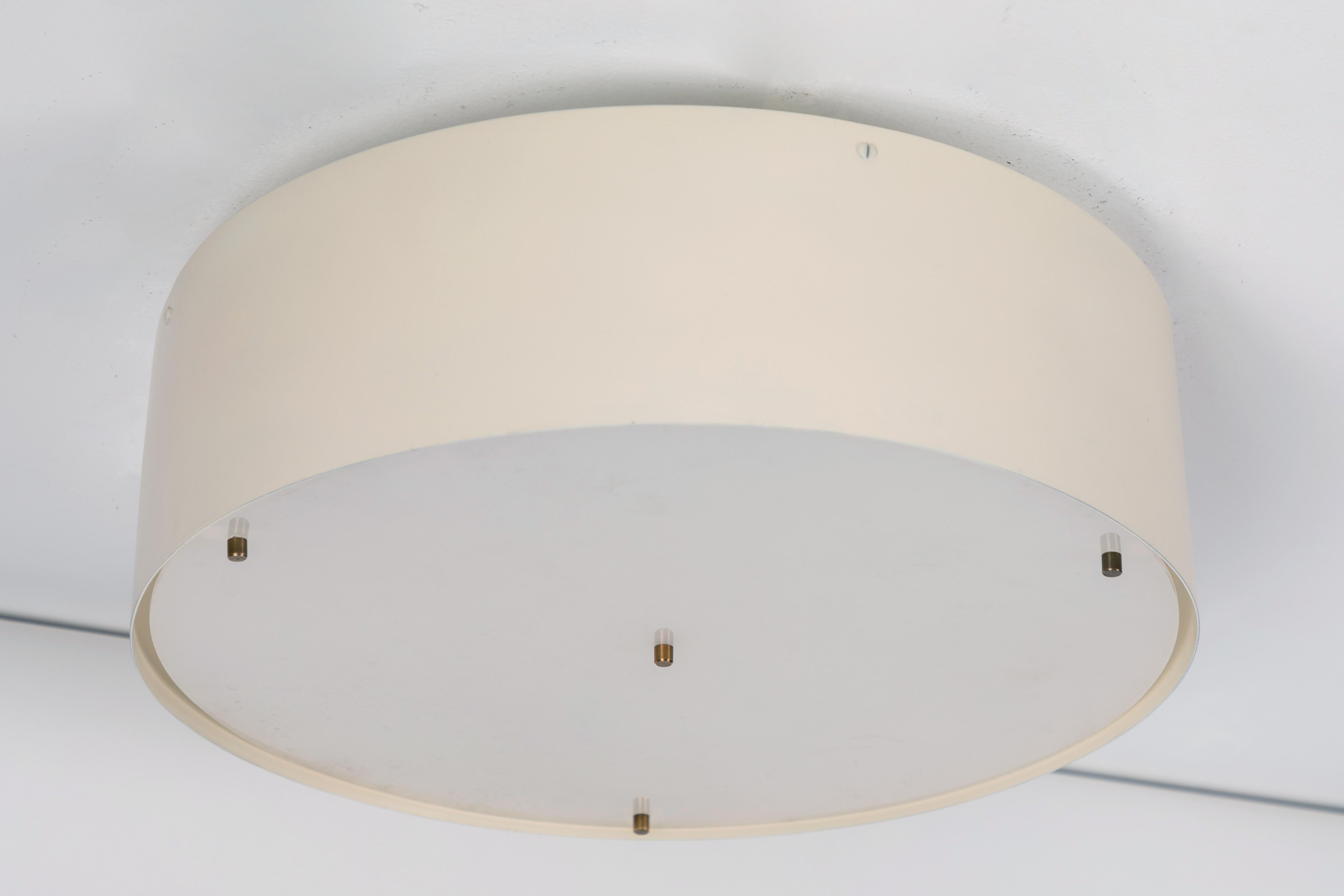 Large 1950s Jacques Biny Wall or Ceiling Light for Luminalite 1