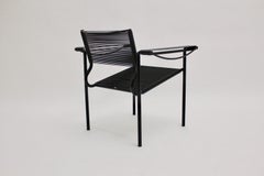 Black Pop Art Vintage Armchair Giandomenico Belotti for Alias, Italy, 1980s