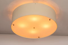 Large 1950s Jacques Biny Wall or Ceiling Light for Luminalite