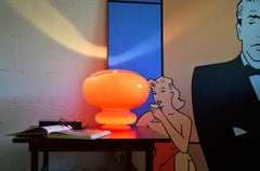 Hiroshima Mid-Century Modern Murano Glass Blown Table Lamp by Ezio Didone