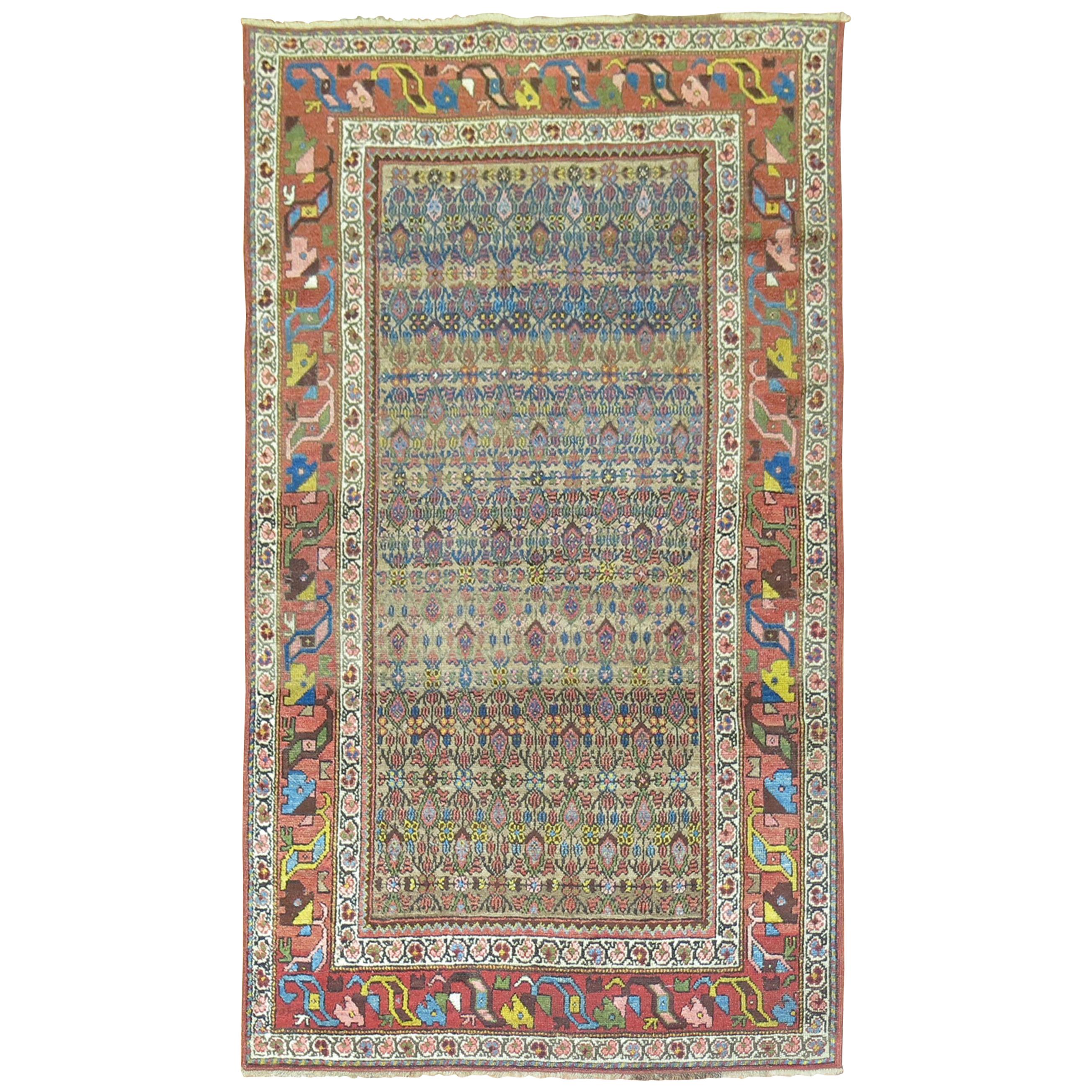 Persian Kurd Bidjar Rug with Camel Background