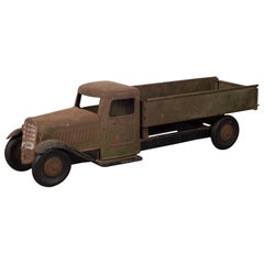 Antique Die Cast Steel Sctructo Toy Truck c. 1920