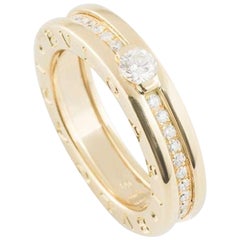 Bulgari Diamond B.Zero1 Bridal Engagement Ring .47 Carat F/VVS2