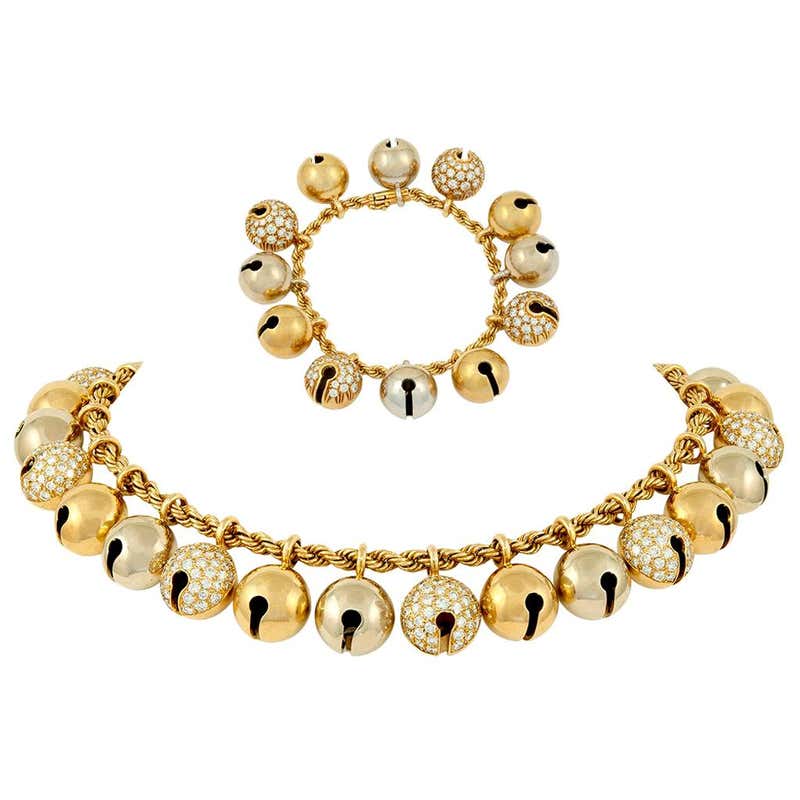 Cartier Ten-Charm Gold Bracelet For Sale at 1stDibs