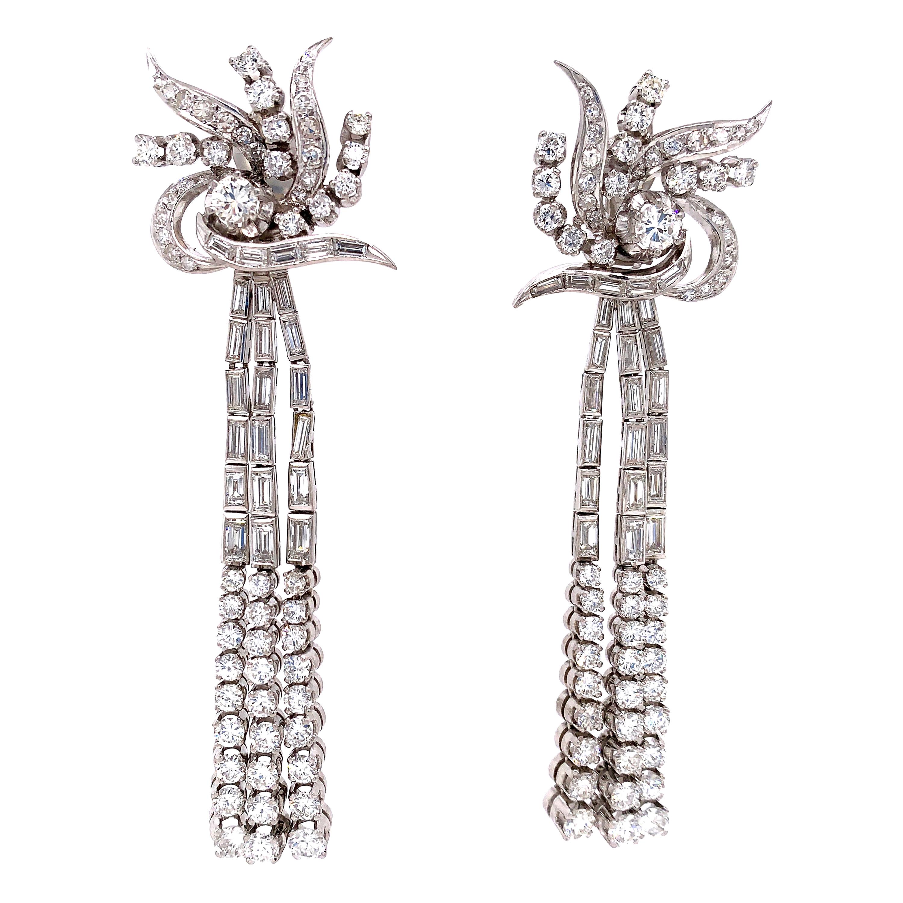 BVLGARI Diamond Chandelier Earrings For Sale