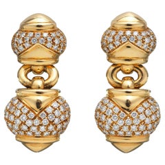 Bulgari Diamond ‘Chandra’ Drop Earrings