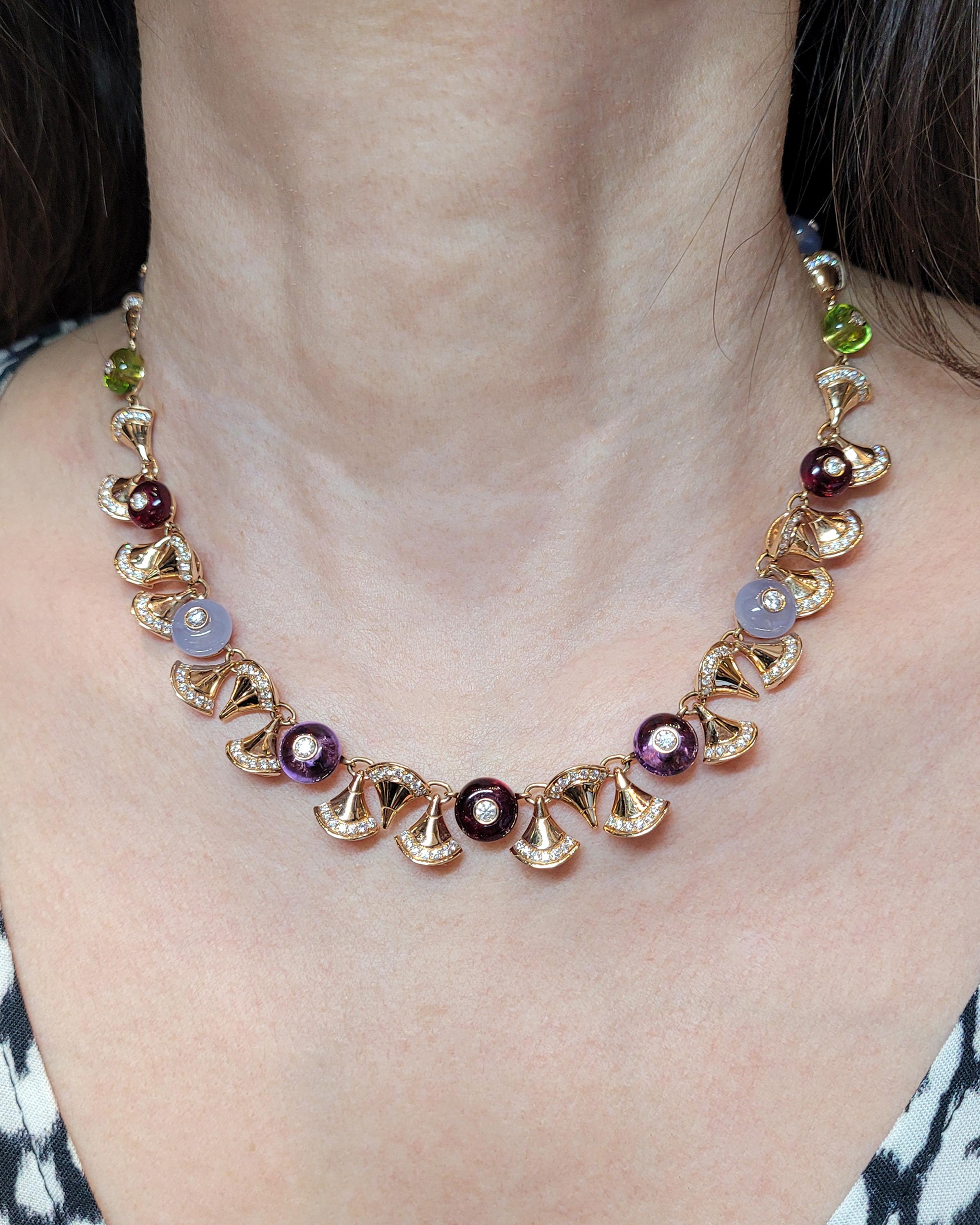 swan diamond necklace bulgari
